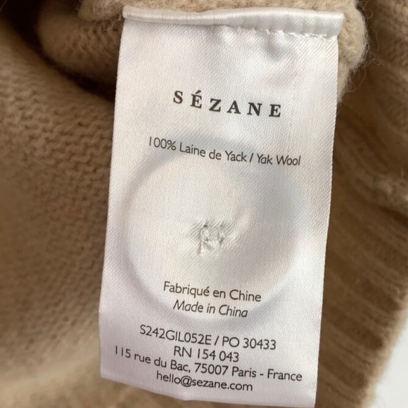Sezane Jady Cardigan Natural - Size M - Picture 5 of 6